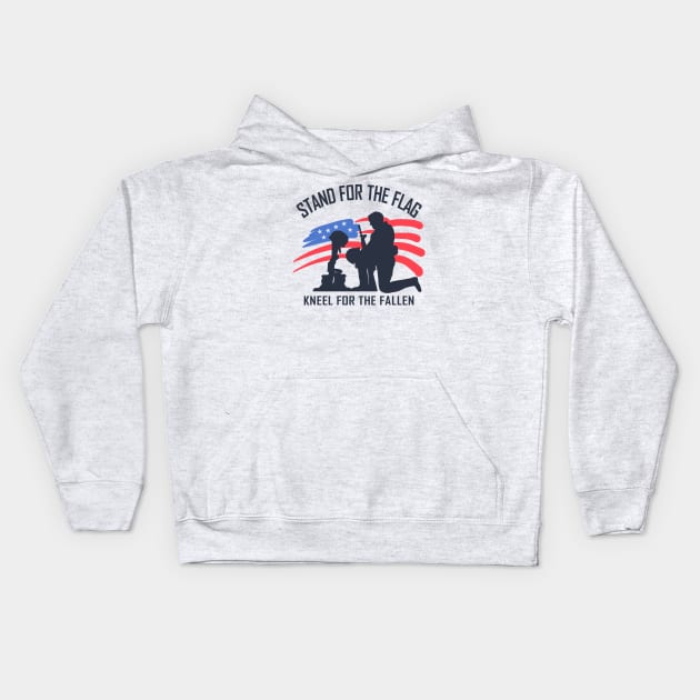 Stand For The Flag Kids Hoodie by Etopix